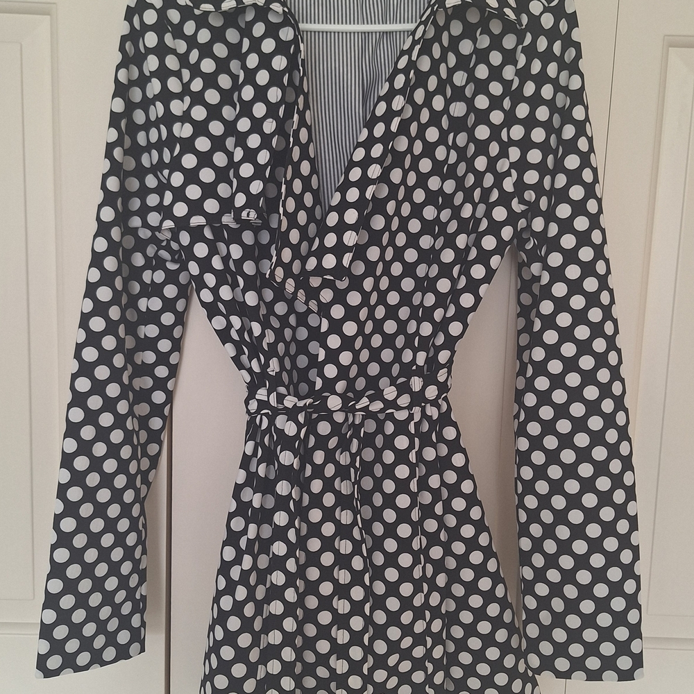 Polka Dot Long Sleeve Jacket